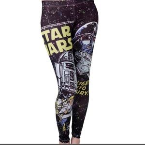 Star Wars Women's Black Leggings Stretchy Soft S